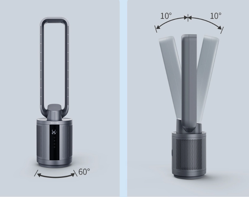 Quạt không cánh thông minh Daewoo Midnight Blue F9 Max Quạt không cánh thông minh Daewoo Midnight Blue F9 Max